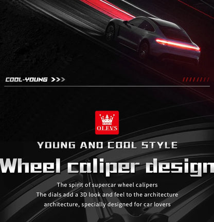 3D Spinning Car Wheel Watch